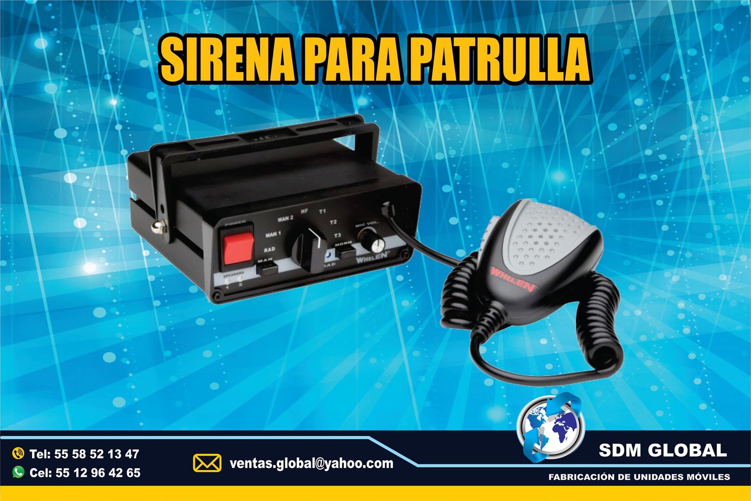 VENTA DE Sirena y equipo para ambulancias MARCA WHELEN<span style="font-weight: bold;">&nbsp; &nbsp;</span><br>